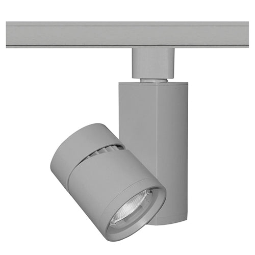 Juno Track Lighting T382L-G2-35FSL 19W Vertical Cylinder LED, 3500K Color Temperature, 80 CRI, Flood Beam Spread, Silver Finish