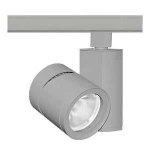 Juno Track Lighting T383L 40K 80CRI PDIM NFL SL 24W Vertical Cylinder LED, 4000K Color Temperature, 80 CRI, Narrow Flood Beam Spread, Silver Finish