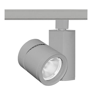 Juno Track Lighting T383L-27NSL 24W Vertical Cylinder LED, 2700K Color Temperature, 80 CRI, Narrow Flood Beam Spread, Silver Finish