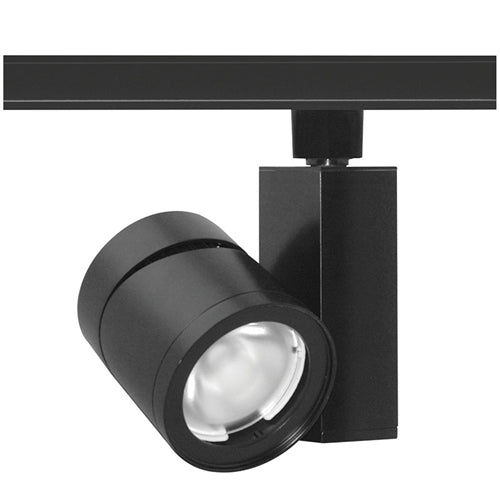 Juno Track Lighting T383L-35VNBL 24W Vertical Cylinder LED, 3500K Color Temperature, Spectral White, Narrow Flood Beam Spread, Black Finish