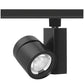 Juno Track Lighting T383L-35VWBL 24W Vertical Cylinder LED, 3500K Color Temperature, Spectral White, Wide Flood Beam Spread, Black Finish