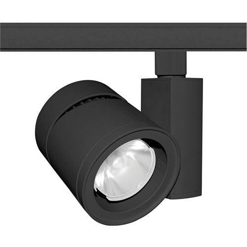 Juno Track Lighting T387L-27HCSBL 48W Vertical Cylinder LED, 2700K Color Temperature, 90 CRI, Spot Beam Spread, Black Finish
