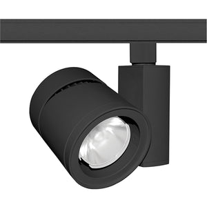 Juno Track Lighting T387L-27SBL 48W Vertical Cylinder LED, 2700K Color Temperature, 80 CRI, Spot Beam Spread, Black Finish