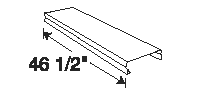 Juno Track Lighting T39 (T39 BL) 1-Circuit Trac Master 4" Wireway Cover