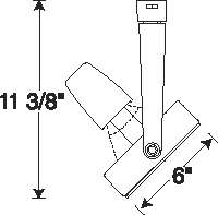 Juno Track Lighting T404BL (T404 BL) Pro Gimbal Ring - Line Voltage 120W PAR38, Black Color