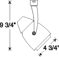 Juno Track Lighting T408WH (T408 WH) Conix - Line Voltage 75W PAR30, White Color