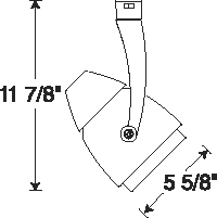 Juno Track Lighting T409BL (T409 BL) Conix - Line Voltage 120W PAR38, Black Color
