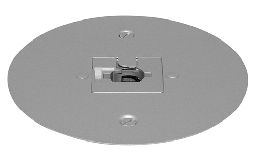Juno Track Lighting T40F-SL (T40F SL) Flush Monopoint Adapter, Mounts Directly to Outlet Box, Silver Color
