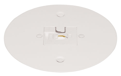 Juno Track Lighting T40F-WH (T40F WH) Flush Monopoint Adapter, Mounts Directly to Outlet Box, White Color