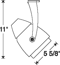 Juno Track Lighting T411WH (T411 WH) Conix - Low Voltage 75W AR111, White Color