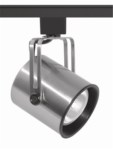 Juno Track Lighting T423B-SC (T423 BLB SC) Mini PAR Flat Back - Line Voltage 50W PAR20, Black Baffle, Satin Chrome Color