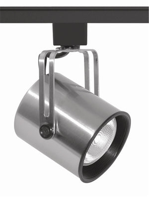 Juno Track Lighting T423B-SC (T423 BLB SC) Mini PAR Flat Back - Line Voltage 50W PAR20, Black Baffle, Satin Chrome Color