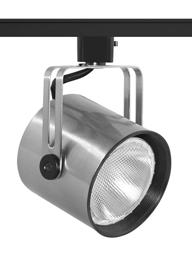 Juno Track Lighting T425B-SC (T425 BLB SC) Mini PAR Flat Back - Line Voltage 75W PAR30, Black Baffle, Satin Chrome Color