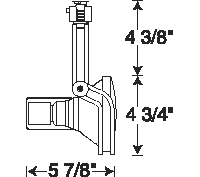 Juno Track Lighting T437SL (T437 SL) Wireform - Line Voltage 250W PAR38, Silver Color
