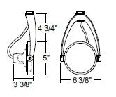 Juno Track Lighting T485WH (T485 WH) Wishbone - Low Voltage 75W AR111, White Color