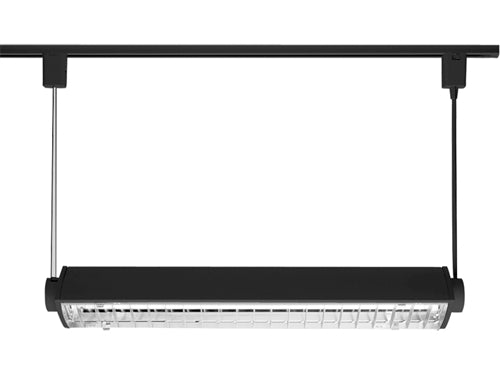 Juno Track Lighting T5C22BL (T5C 2FT BL) T5HO Suspended Cable Mount 2-Lamp Fluorescent Wall Washer 24W, Black Color