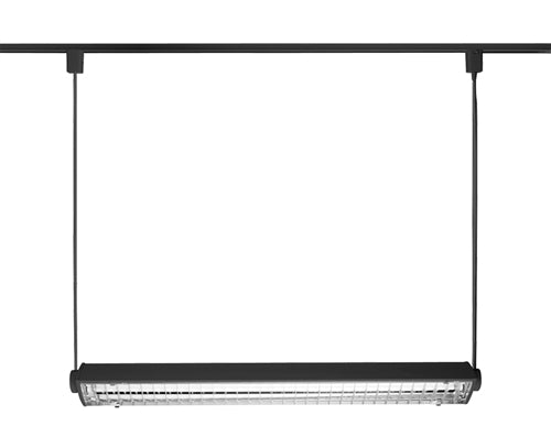 Juno Track Lighting T5C32BL (T5C 3FT BL) T5HO Suspended Cable Mount 2-Lamp Fluorescent Wall Washer 39W, Black Color