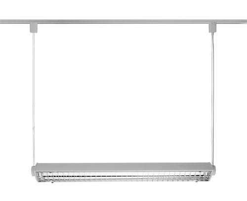 Juno Track Lighting T5C32SL (T5C 3FT SL) T5HO Suspended Cable Mount 2-Lamp Fluorescent Wall Washer 39W, Silver Color