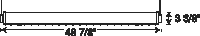Juno Track Lighting T5C42BL (T5C 4FT BL) T5HO Suspended Cable Mount 2-Lamp Fluorescent Wall Washer 54W, Black Color