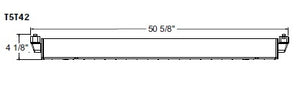 Juno Track Lighting T5T42SL (T5T 4FT SL) T5HO Close-to-Track Mount 2-Lamp Fluorescent Wall Washer 54W, Silver Color