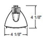 Juno Track Lighting T5T42SL (T5T 4FT SL) T5HO Close-to-Track Mount 2-Lamp Fluorescent Wall Washer 54W, Silver Color