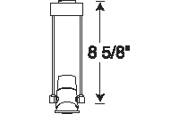Juno Track Lighting T630-9-SL (T630 9IN SL) Trapezia - Low Voltage 50W MR16 with 9" drop extension, Silver Color
