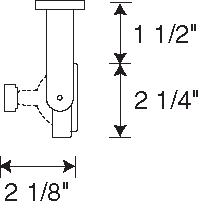 Juno Track Lighting T696WH (T696 WH) Open Back Gimbal Ring - Low Voltage 75W MR16, White Color