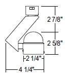 Juno Track Lighting T807WH (T807 WH) Slant Round Back Mesh - Low Voltage 50W MR16, White Color