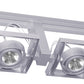 Juno Track Lighting T814SL Framed Duo - Low Voltage 50W MR16, Silver Color