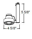 Juno Track Lighting T816SL (T816 SL) Uno-Enclosed Low Voltage 50W MR16, Silver