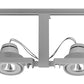 Juno Track Lighting T819SL Framed Duo-Enclosed Low Voltage 50W MR16, Silver