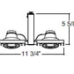 Juno Track Lighting T819SL Framed Duo-Enclosed Low Voltage 50W MR16, Silver
