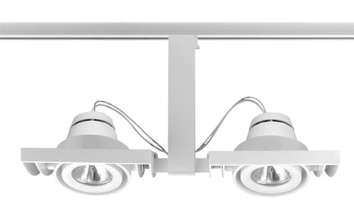 Juno Track Lighting T819WH Framed Duo-Enclosed Low Voltage 50W MR16, White