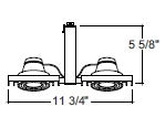 Juno Track Lighting T819WH Framed Duo-Enclosed Low Voltage 50W MR16, White