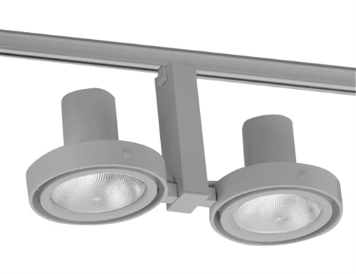 Juno Track Lighting T832SL (T832 SL) Duo - Line Voltage 75W PAR30, Silver Color
