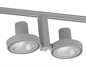 Juno Track Lighting T832SL (T832 SL) Duo - Line Voltage 75W PAR30, Silver Color