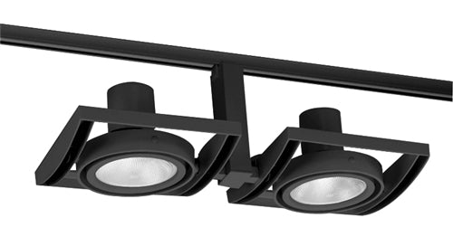 Juno Track Lighting T834BL (T834 BL) Framed Duo - Line Voltage 75W PAR30, Black Color