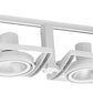 Juno Track Lighting T834WH (T834 WH) Framed Duo - Line Voltage 75W PAR30, White Color