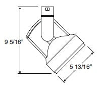 Juno Track Lighting T846Sl (T846 SL) Cylindra - Line Voltage 45-150W PAR38, Silver Color