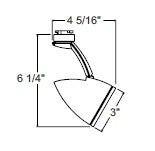 Juno Track Lighting T870SL Xanadu - Low Voltage 20-50W MR16, Silver Color