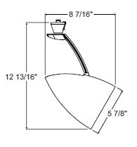 Juno Track Lighting T878WH Xanadu - Line Voltage 45-150W PAR38, White Color