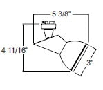 Juno Track Lighting T880SL Glacis - Low Voltage 20-50W MR16, Silver Color