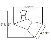 Juno Track Lighting T882WH Glacis - Line Voltage 35-50W PAR20, White Color