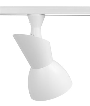 Juno Track Lighting T888WH Glacis - Line Voltage 45-150W PAR38, White Color