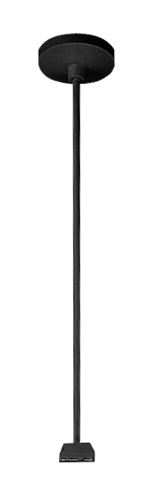 Juno Track Lighting T90-48-BL (T90 48IN BL) 48" T-Bar Ceiling Pendant Stem Kit, Black Color