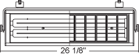 Juno Track Lighting TBX40E-SL (TBX 40E SL) Biax 40W HPF Electronic Ballast Wall Washer Silver Color