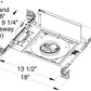 Juno Aculux Recessed Lighting TC43N (TC43N MLV 120) 3-1/4 inch Low Voltage New Construction Standard Housing with 120V Magnetic Transformer