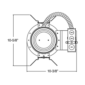 Juno Recessed Lighting TC920LEDG4-35K-UBR 5" LED Housing 900 Lumens, 3500K Color Temperature, Universal Driver 120-277V, with Emergency Battery Back-up and Remote Switch