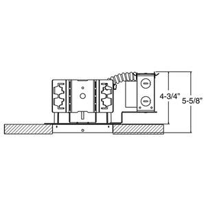 Juno Recessed Lighting TC920LEDG4-3K-LCP 5" LED Housing 900 Lumens, 3000K Color Temperature, Universal Driver 120-277V, with Lutron Hi-Lume Dimmable Driver and Chicago Plenum Rated