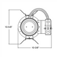 Juno Recessed Lighting TC920LEDG4-41K-U 5" LED Housing 900 Lumens, 4100K Color Temperature, Universal Driver 120-277V